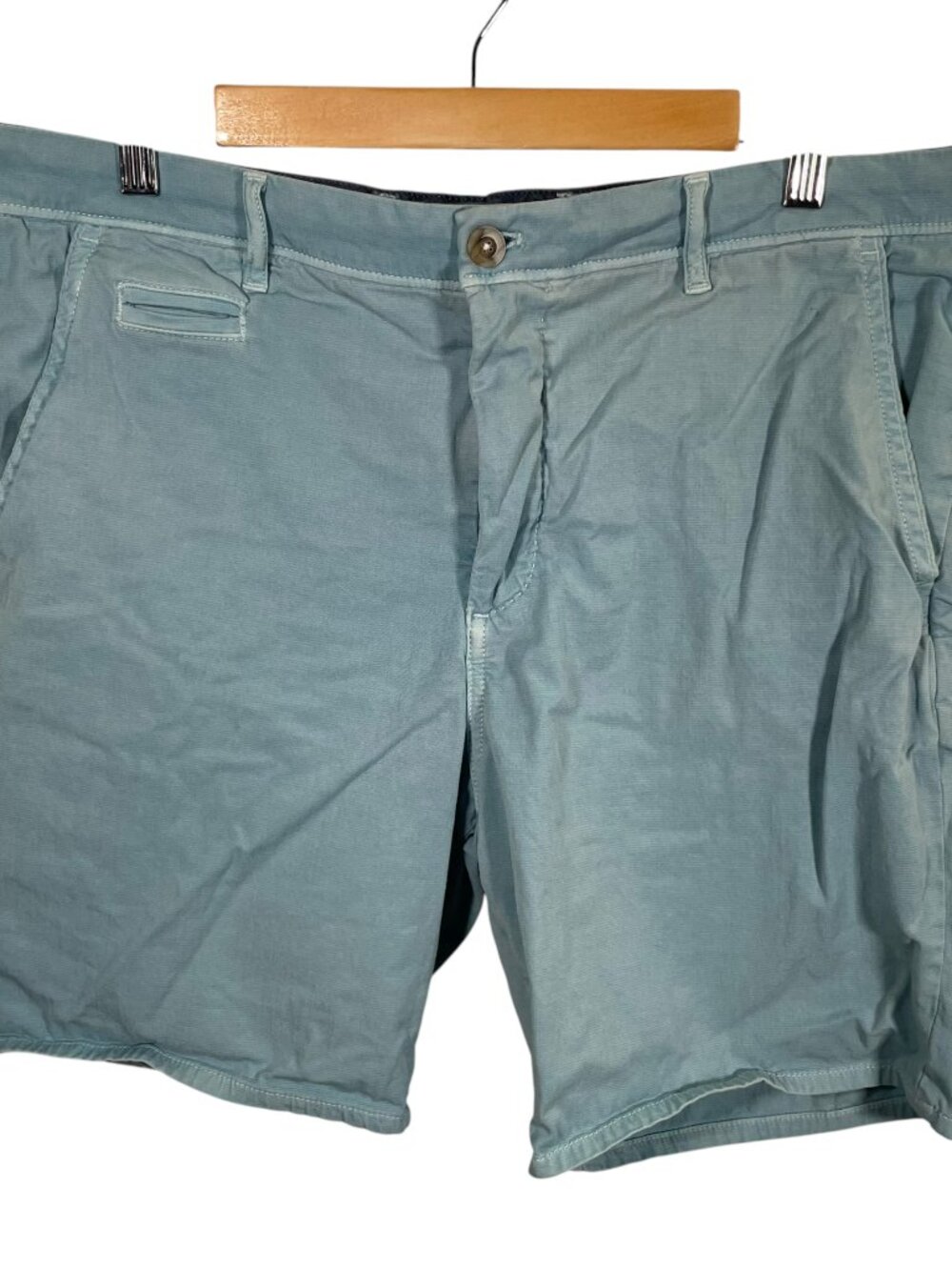 Johnnie-O Nassau Shorts Mens Size 35 Nantucket Cotton Blend Blue Pockets